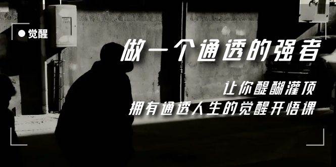 觉醒-做一个通透强者，让你醍醐灌顶，拥有通透人生，掌握强大的秘密搞钱吧-网创项目资源站-副业项目-创业项目-搞钱项目搞钱吧