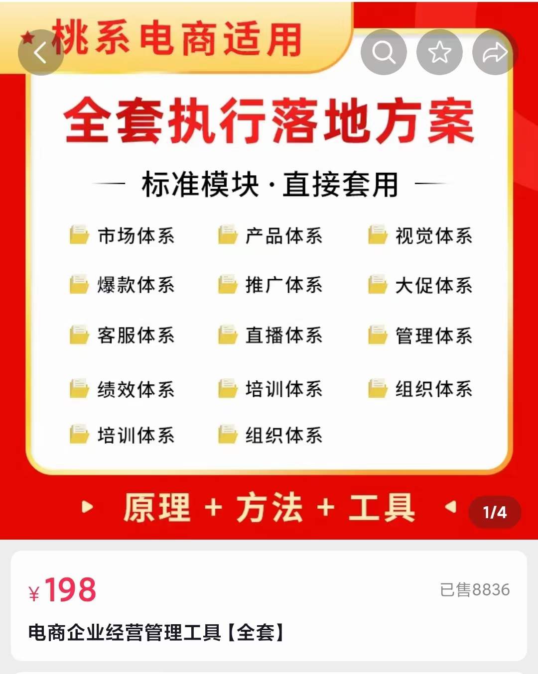 外面卖198·电商企业经营管理工具：全套执行落地方案 标准模块·直接套用搞钱吧-网创项目资源站-副业项目-创业项目-搞钱项目搞钱吧