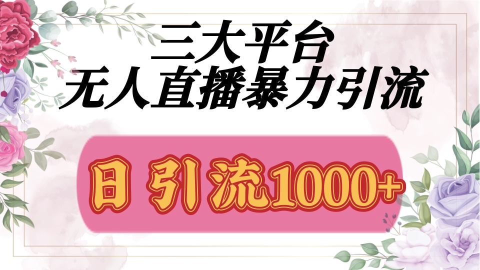 抖音，快手，视频号全平台通用，无人直播引流法，利用图片,模板,整套话术挂机全天支持矩阵操作，无限设备多开，超暴力引流，1000+高质量精准创业粉搞钱吧-网创项目资源站-副业项目-创业项目-搞钱项目搞钱吧