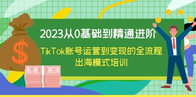 2023从0基础到精通进阶，TikTok账号运营到变现的全流程出海模式培训搞钱吧-网创项目资源站-副业项目-创业项目-搞钱项目搞钱吧