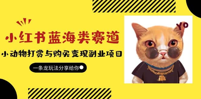 小红书蓝海类赛道：小动物打赏与购买变现副业项目，一条龙玩法分享给你搞钱吧-网创项目资源站-副业项目-创业项目-搞钱项目搞钱吧