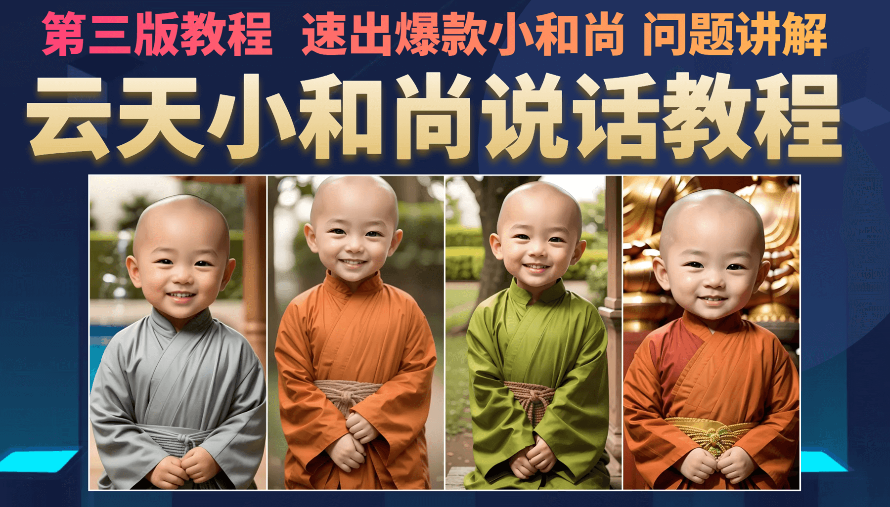 云天小和尚会说话，7天万粉（第3版教程）搞钱吧-网创项目资源站-副业项目-创业项目-搞钱项目搞钱吧