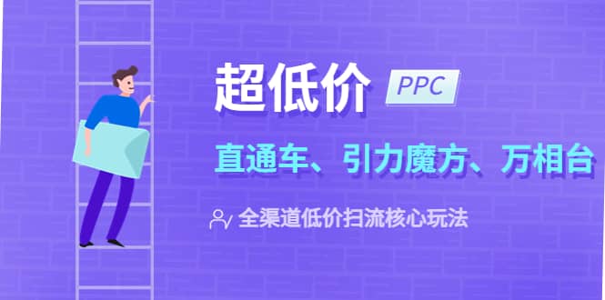 2023超低价·ppc—“直通车、引力魔方、万相台”全渠道·低价扫流核心玩法搞钱吧-网创项目资源站-副业项目-创业项目-搞钱项目搞钱吧
