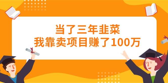 当了三年韭菜我靠卖项目赚了100万搞钱吧-网创项目资源站-副业项目-创业项目-搞钱项目搞钱吧
