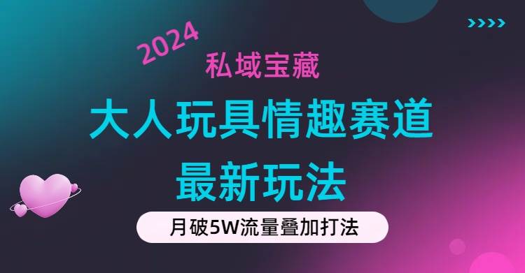 私域宝藏：大人玩具情趣赛道合规新玩法，零投入，私域超高流量成单率高搞钱吧-网创项目资源站-副业项目-创业项目-搞钱项目搞钱吧